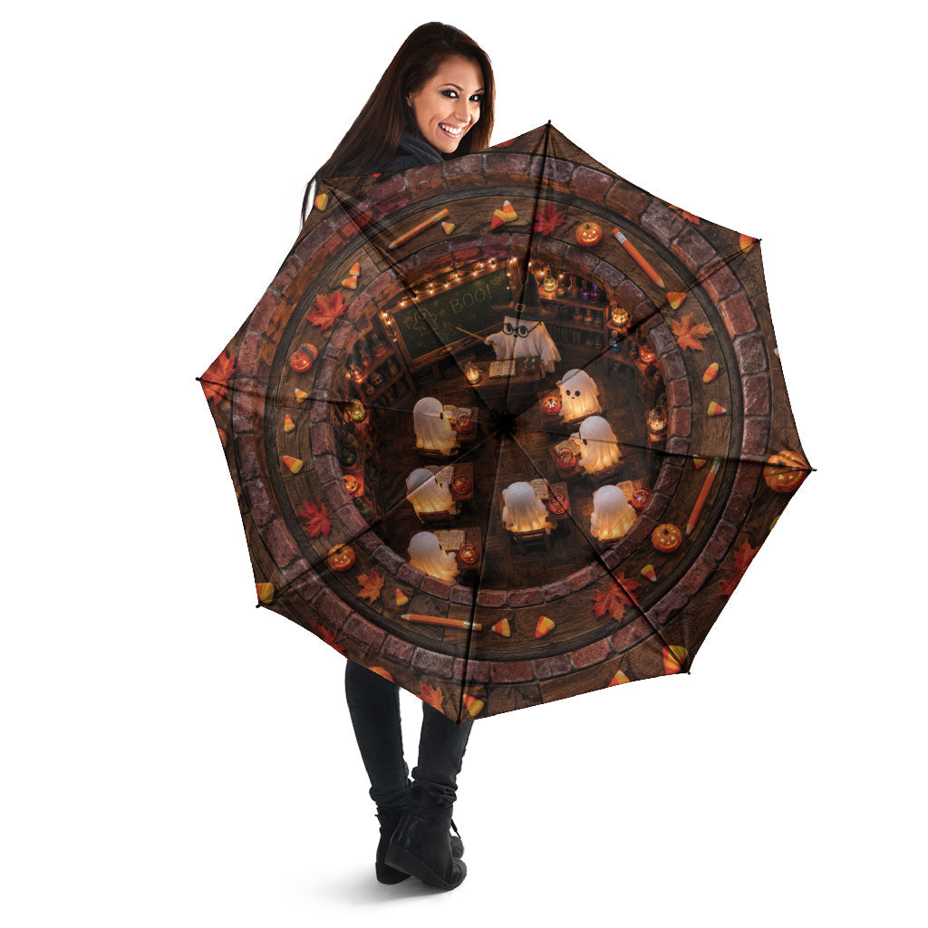 3D Illusion Boo Halloween Umbrella Cute Ghost School Magic Classroom