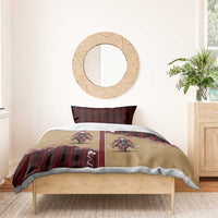 Western Yoke Bedding Set Black Santa Cowboy Retro Style - Wonder Print Shop