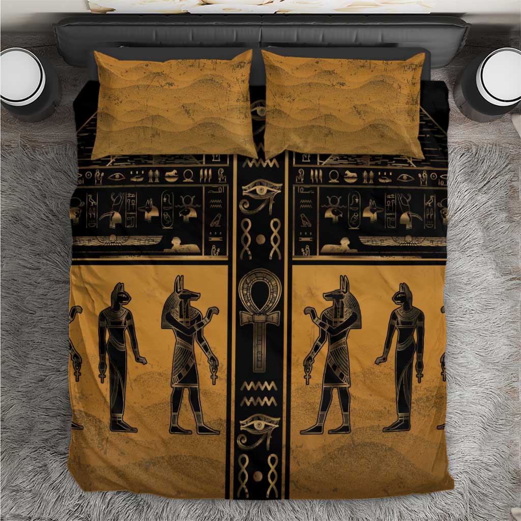 Egypt Bedding Set Ancient Ankh Luxury - Wonder Print Shop
