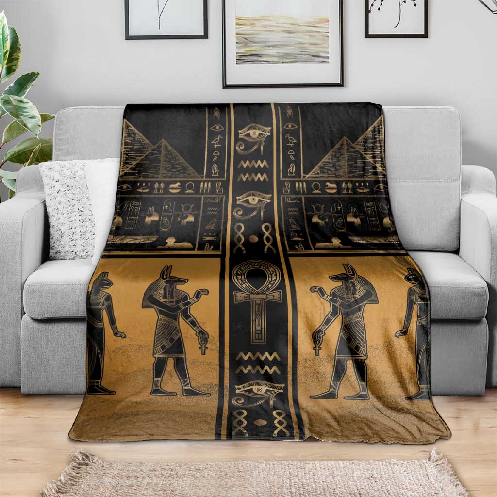Egypt Blanket Ancient Ankh Luxury - Wonder Print Shop