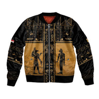 Personalized Egypt Bomber Jacket Ancient Ankh Luxury - Wonder Print Shop