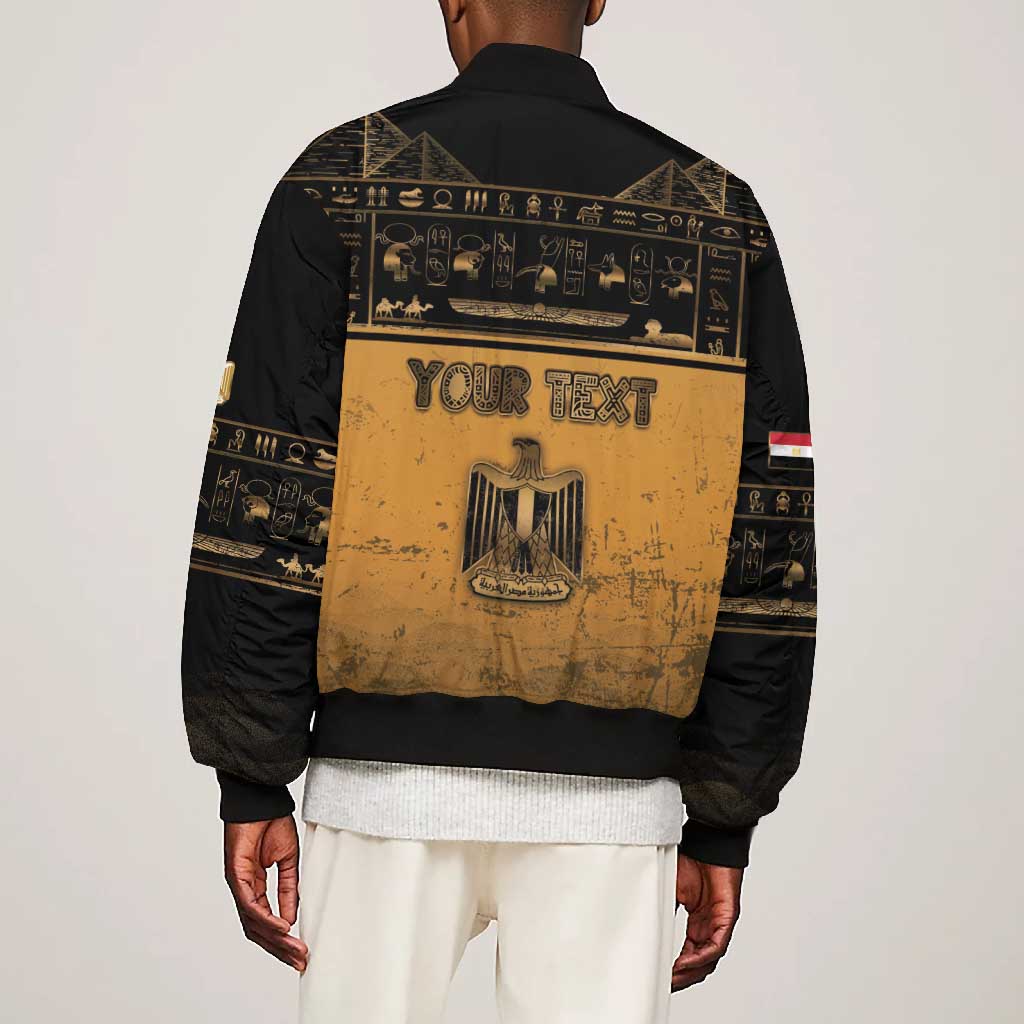Personalized Egypt Bomber Jacket Ancient Ankh Luxury - Wonder Print Shop