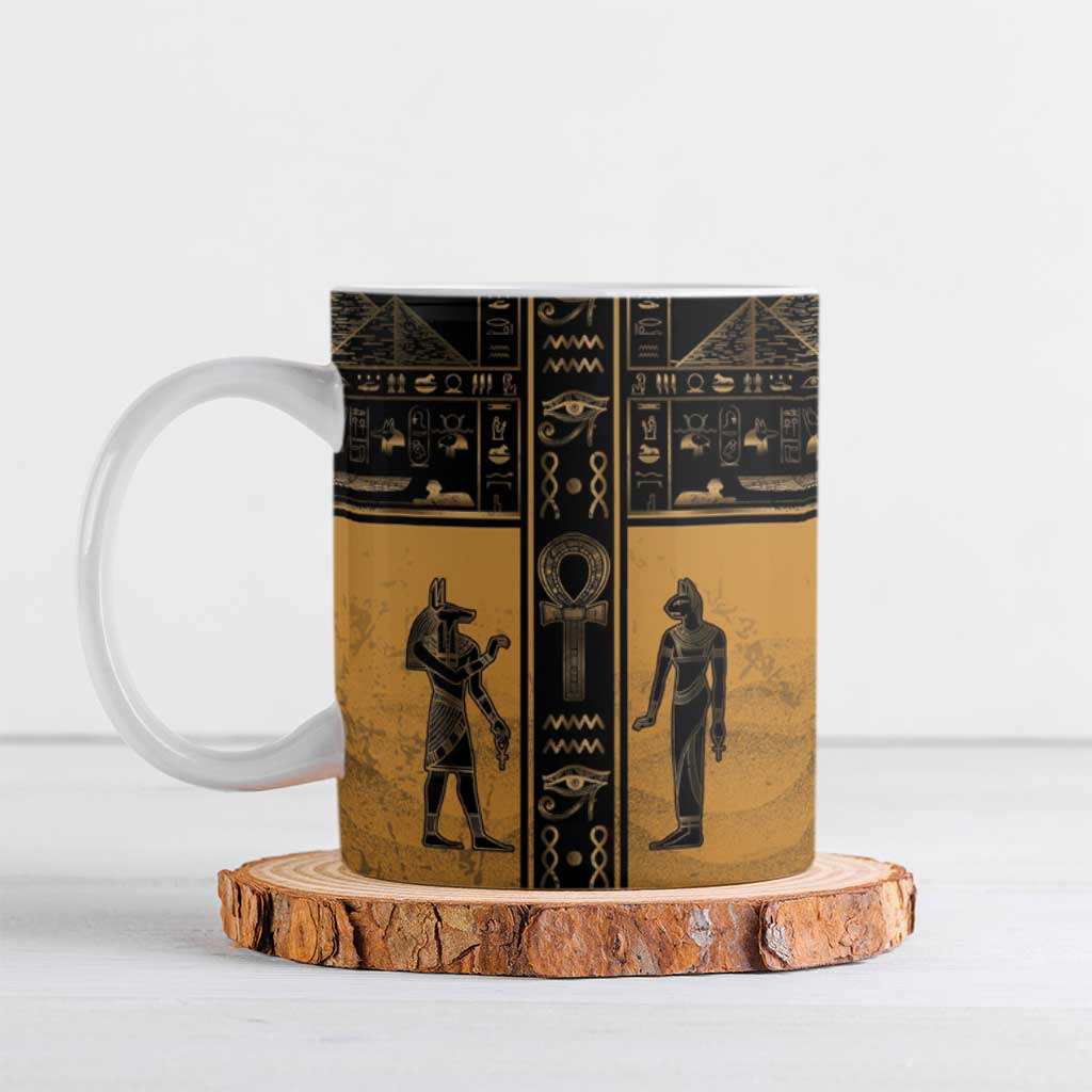 Personalized Egypt Ceramic Mug Ancient Ankh Luxury - Wonder Print Shop