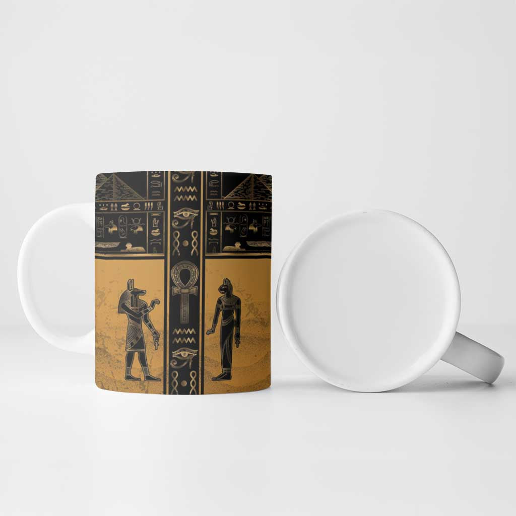 Personalized Egypt Ceramic Mug Ancient Ankh Luxury - Wonder Print Shop