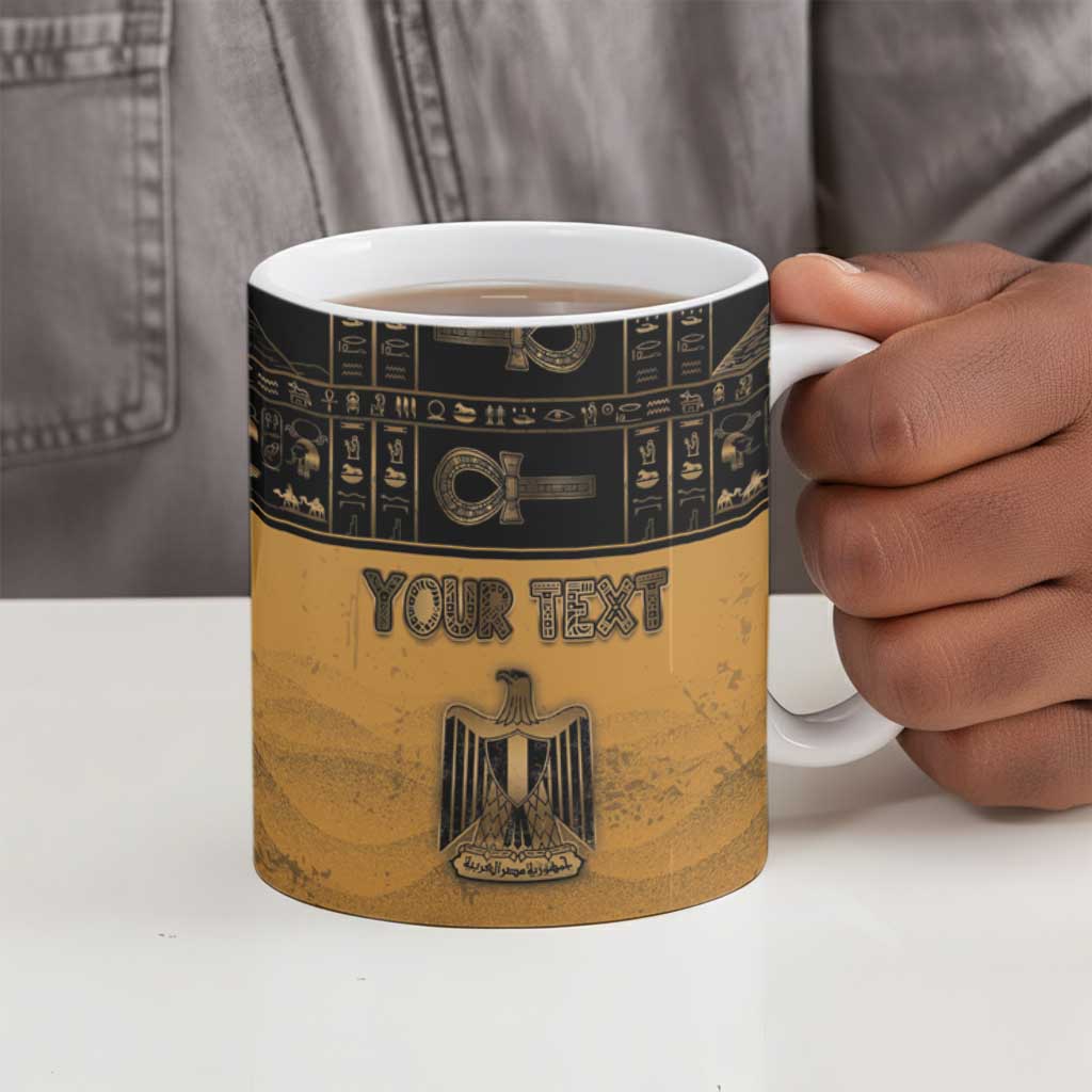 Personalized Egypt Ceramic Mug Ancient Ankh Luxury - Wonder Print Shop