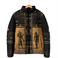 Personalized Egypt Padded Jacket Ancient Ankh Luxury - Wonder Print Shop