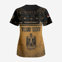 Personalized Egypt Scrub Top Ancient Ankh Luxury - Wonder Print Shop