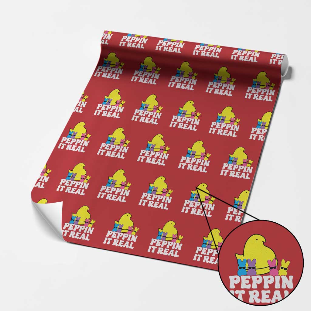 Easter Bunny Wrapping Paper Roll Peepin It Real Rabbit Candy Easter - Wonder Print Shop