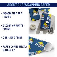 Easter Bunny Wrapping Paper Roll Peepin It Real Rabbit Candy Easter - Wonder Print Shop