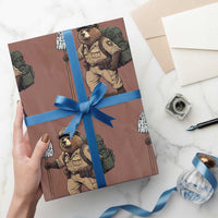 Foxtrot Delta Tango Resist Bear Wrapping Paper Roll - Wonder Print Shop