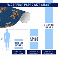 Foxtrot Delta Tango Resist Bear Wrapping Paper Roll - Wonder Print Shop