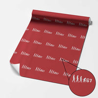 Funny 67 Reverse Evolution Wrapping Paper Roll Sarcastic Six Seven Meme - Wonder Print Shop