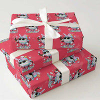 Funny Baseball Easter Wrapping Paper Roll Drip Ice Cream Bunny Easter