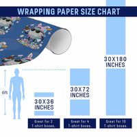 Funny Baseball Easter Wrapping Paper Roll Drip Ice Cream Bunny Easter