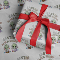 Funny Easter Alien Squad Bunny Ears Gift Wrapping Paper Roll