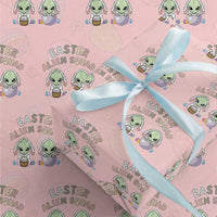 Funny Easter Alien Squad Bunny Ears Gift Wrapping Paper Roll
