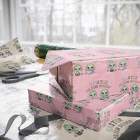 Funny Easter Alien Squad Bunny Ears Gift Wrapping Paper Roll