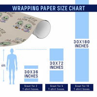 Funny Easter Alien Squad Bunny Ears Gift Wrapping Paper Roll