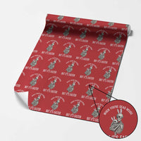Funny Easter Bunny Skeleton Wrapping Paper Roll Dead Inside But It Is Easter