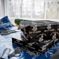 Funny Easter Bunny Skeleton Wrapping Paper Roll Dead Inside But It Is Easter