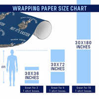 Funny Easter Bunny Skeleton Wrapping Paper Roll Dead Inside But It Is Easter