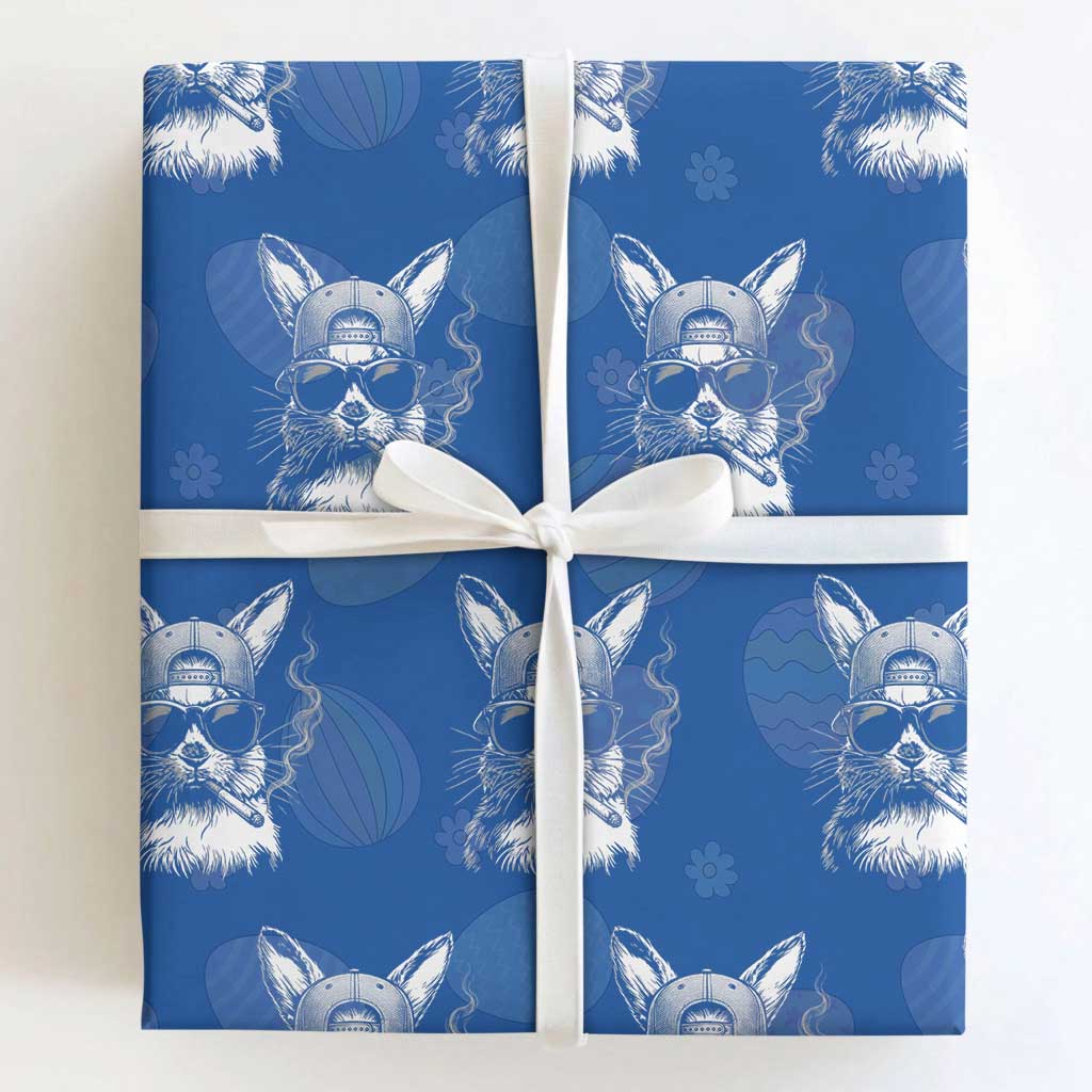 Funny Easter Bunny Smoking Meme Wrapping Paper Roll