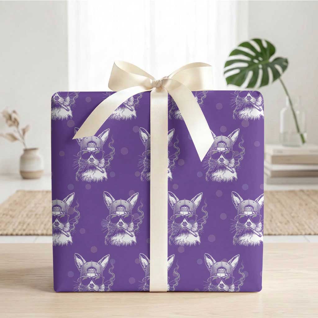 Funny Easter Bunny Smoking Meme Wrapping Paper Roll
