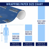 Funny Easter Cryptid Walk Wrapping Paper Roll Bigfoot Mothman Jersey Devil Chupacabra
