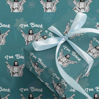 Funny Easter Jesus Meme Wrapping Paper Roll I'm Back