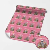 Funny Easter Skeleton Wrapping Paper Roll When You're Dead Inside But It's Easter