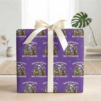 Funny Easter Skeleton Wrapping Paper Roll When You're Dead Inside But It's Easter