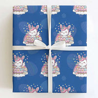 Funny Easter Unicorn Bunny Easter Eggs Wrapping Paper Roll
