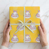 Funny Easter Unicorn Bunny Easter Eggs Wrapping Paper Roll
