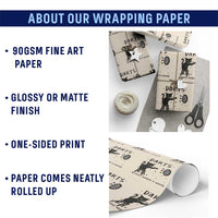 Funny Grumpy Cat Darts Wrapping Paper Roll Because Murder Is Wrong - Wonder Print Shop