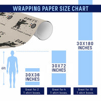 Funny Grumpy Cat Darts Wrapping Paper Roll Because Murder Is Wrong - Wonder Print Shop