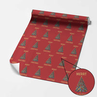 Funny Native American Eagle Feather Christmas Tree Wrapping Paper Roll - Wonder Print Shop