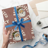 Funny Santa Camo Christmas Wrapping Paper Roll Radicalized By Basic Decency - Wonder Print Shop