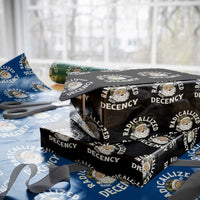 Funny Santa Camo Christmas Wrapping Paper Roll Radicalized By Basic Decency - Wonder Print Shop