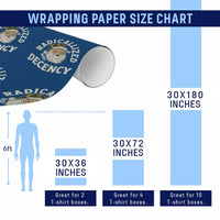Funny Santa Camo Christmas Wrapping Paper Roll Radicalized By Basic Decency - Wonder Print Shop