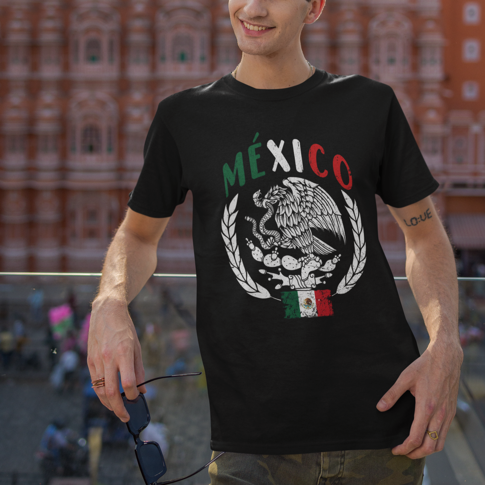 Mexican Flag Eagle T Shirt Viva Mexico Latino Hispanic Heritage TS02