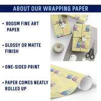 Gothic Easter Gift Wrapping Paper Roll Skeleton Hands Holding Easter Eggs