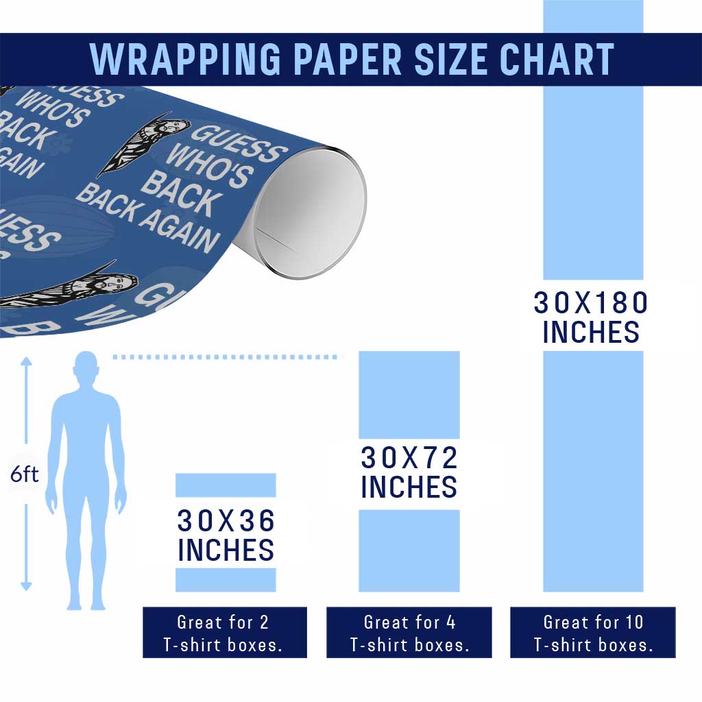 Guess Who's Back Back Again Wrapping Paper Roll Funny Easter Jesus Meme
