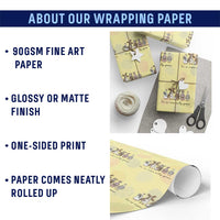 He Is Risen Silly Goose Wrapping Paper Roll Funny Christian Easter