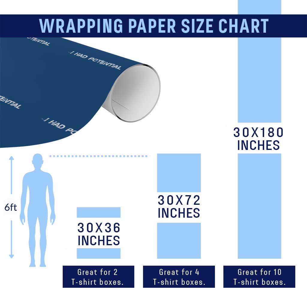 I Had Potential Wrapping Paper Roll Physics Sci Fi Joke