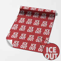 Ice Out Wrapping Paper Roll Abolish Ice Protest Statement