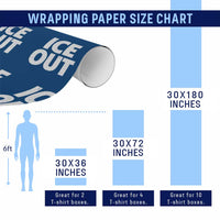 Ice Out Wrapping Paper Roll Abolish Ice Protest Statement