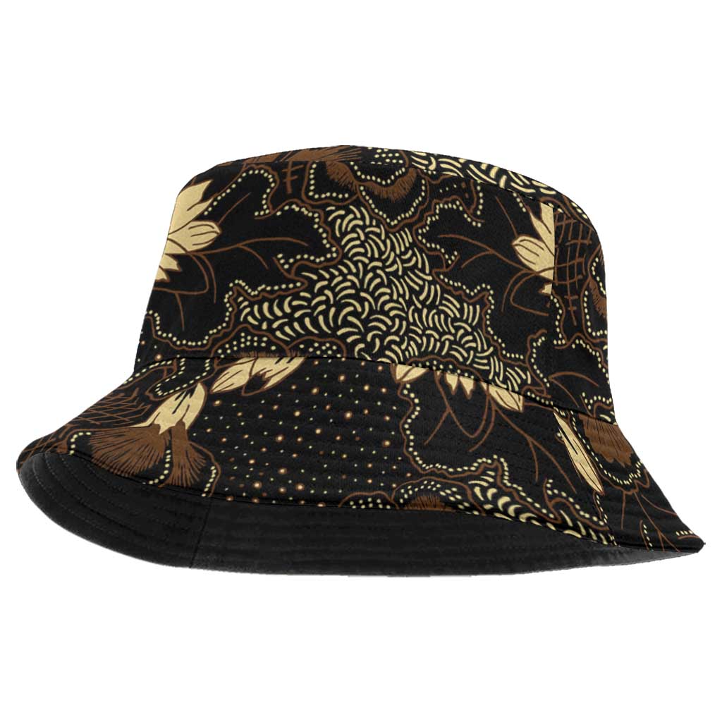 Javanese Batik Semen Bucket Hat Indonesian Traditional Pattern