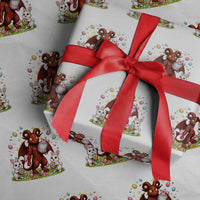 Jersey Devil Easter Egg Hunt Wrapping Paper Roll Funny Pine Barrens Folklore Gift