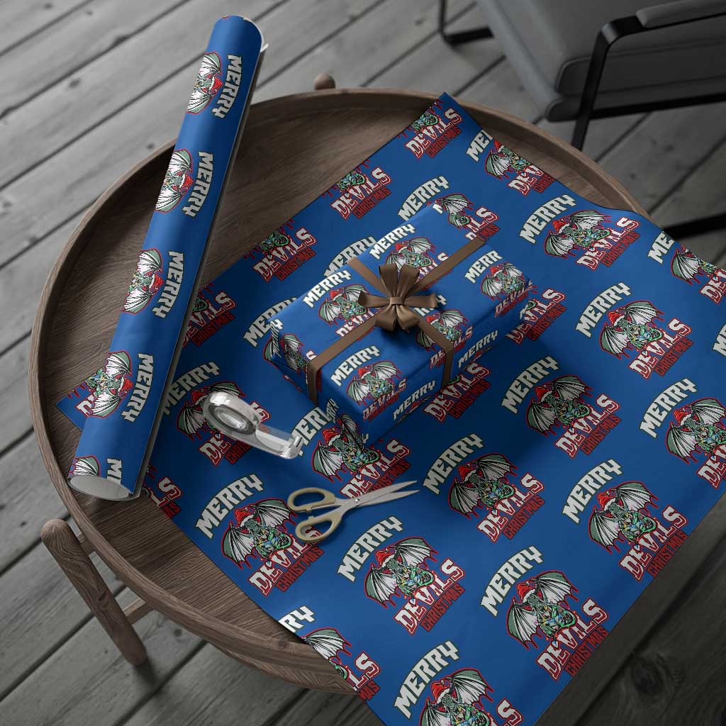 Jersey Devil Wrapping Paper Roll Merry Devils Xmas Cryptid Gift - Wonder Print Shop
