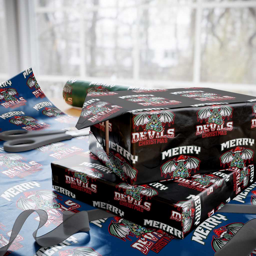 Jersey Devil Wrapping Paper Roll Merry Devils Xmas Cryptid Gift - Wonder Print Shop